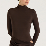 Robe satin manches longues