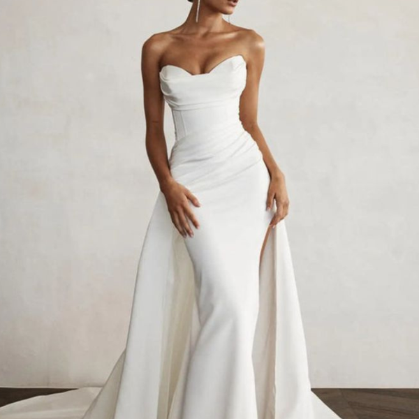 Robe de mariage en satin
