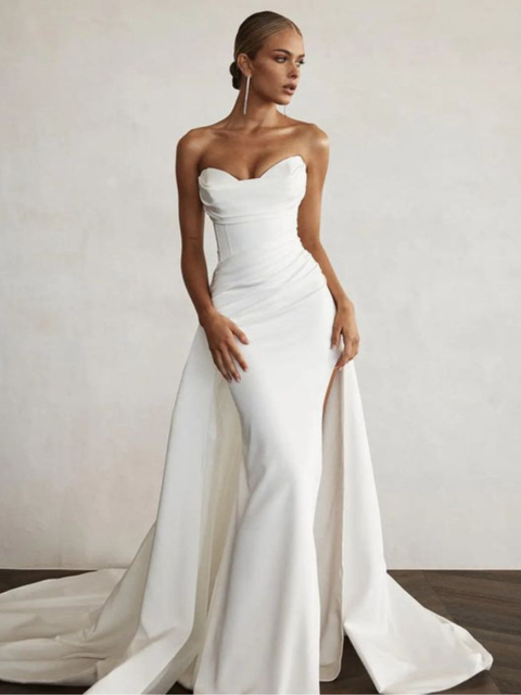Robe de mariage en satin