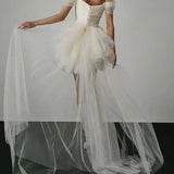 robe de mariée courte satin