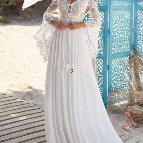 Robe de mariée satin et dentelle