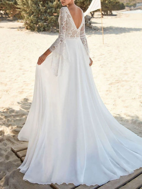 robe de mariée satin et dentelle