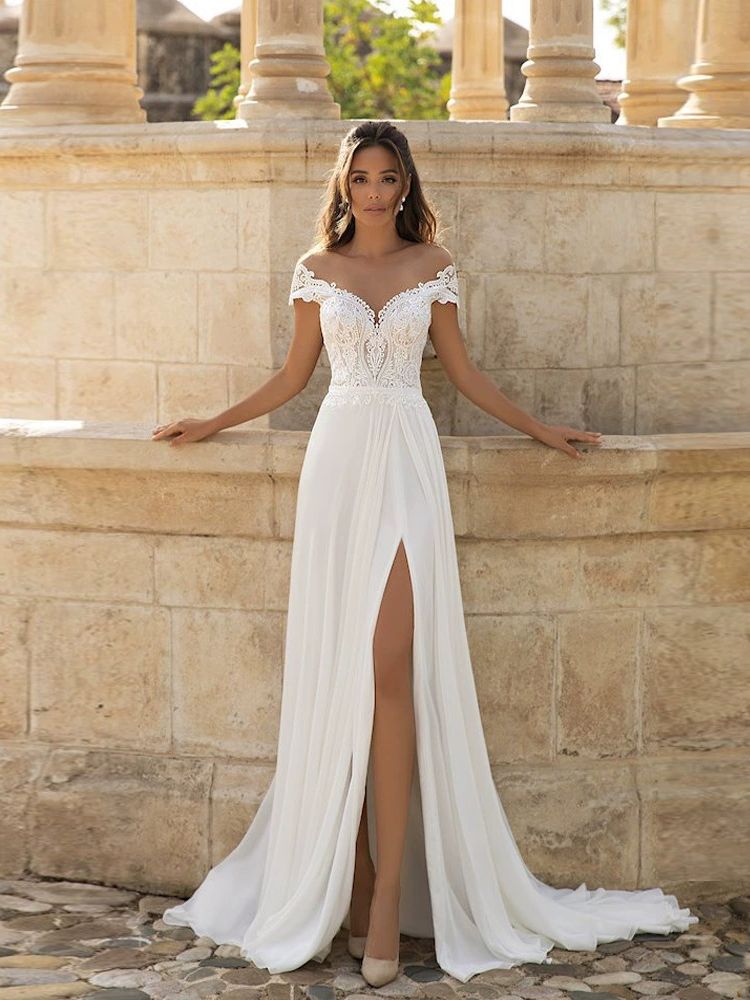 Robe de mariée satin fluide