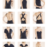 Robe longue en satin transformable 2