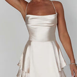 Robe combinaison satin