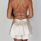 robe combinaison satin