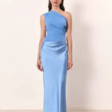 Robe satin mariage invitée 