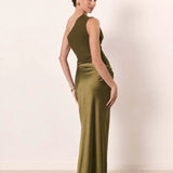 robe satin mariage invitée